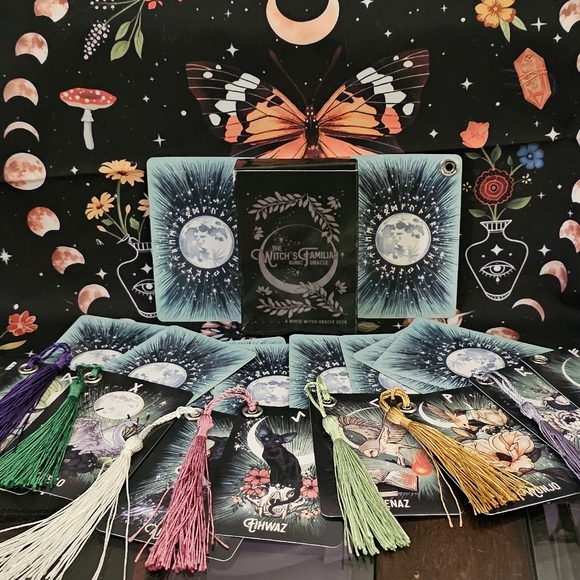 Intuitively chosen runic oracle handmade bookmark, - Picture 1 of 6